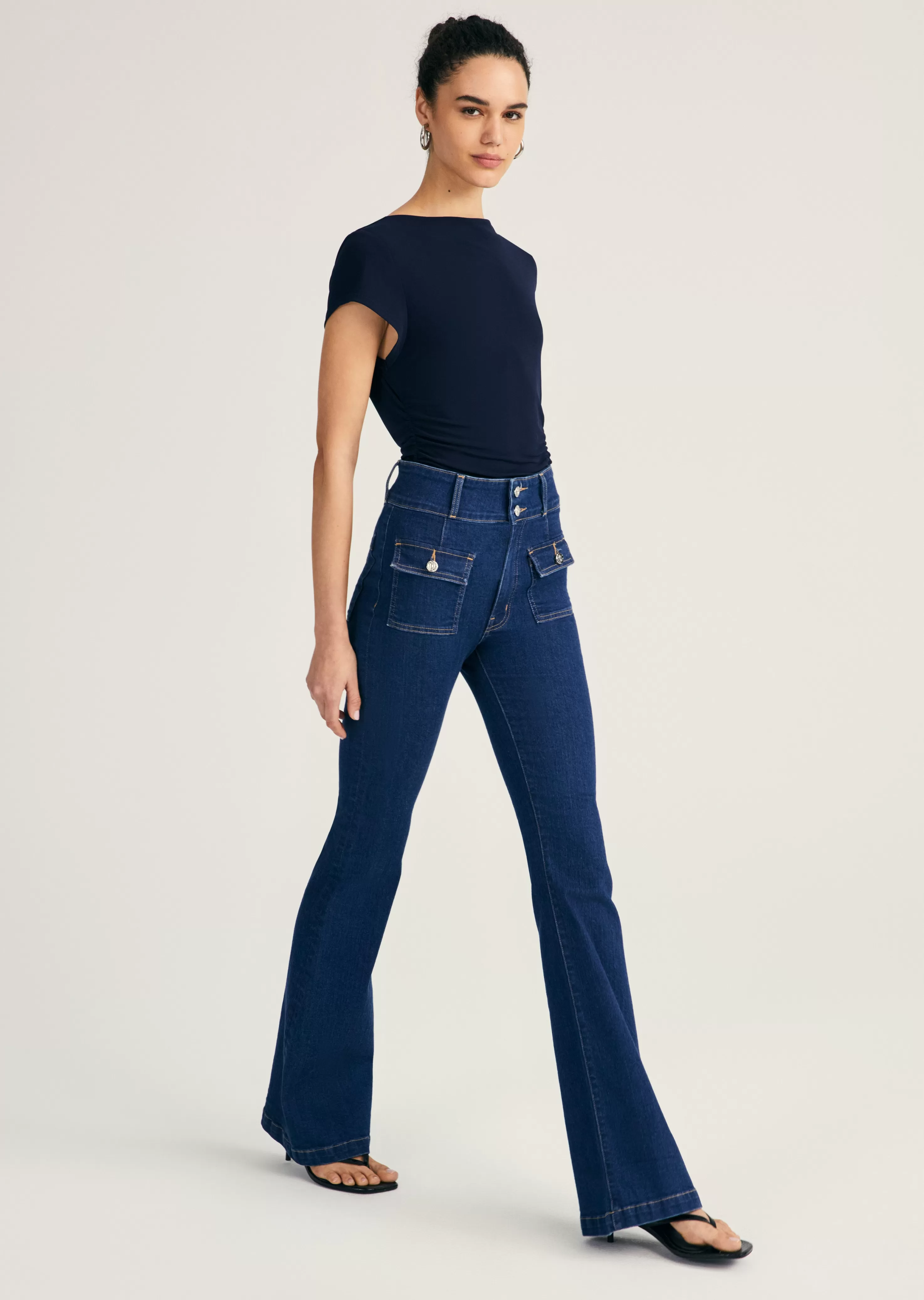 Derek Lam Barlow Pocket Front Flare Clinton Flash Sale