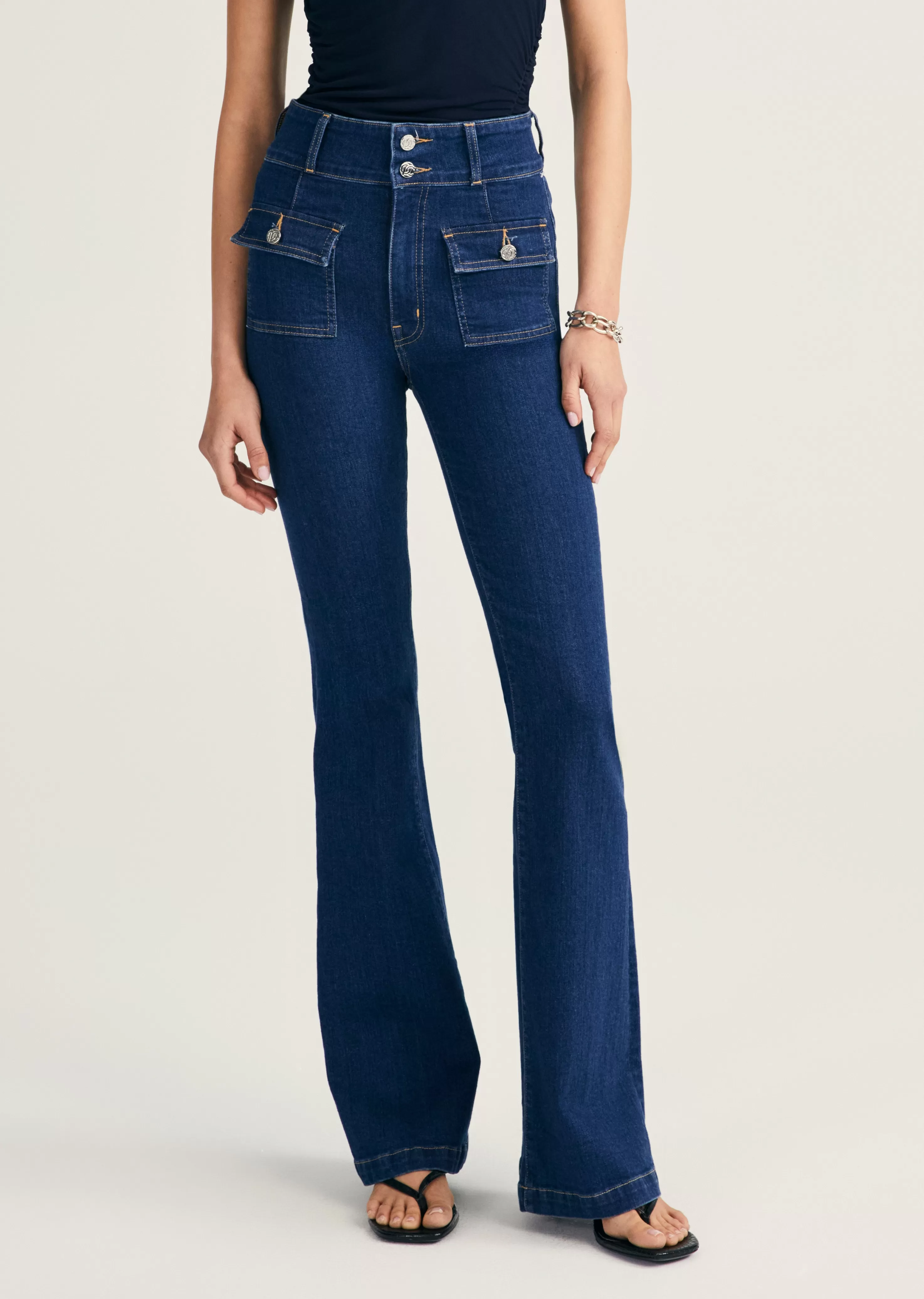 Derek Lam Barlow Pocket Front Flare Clinton Flash Sale