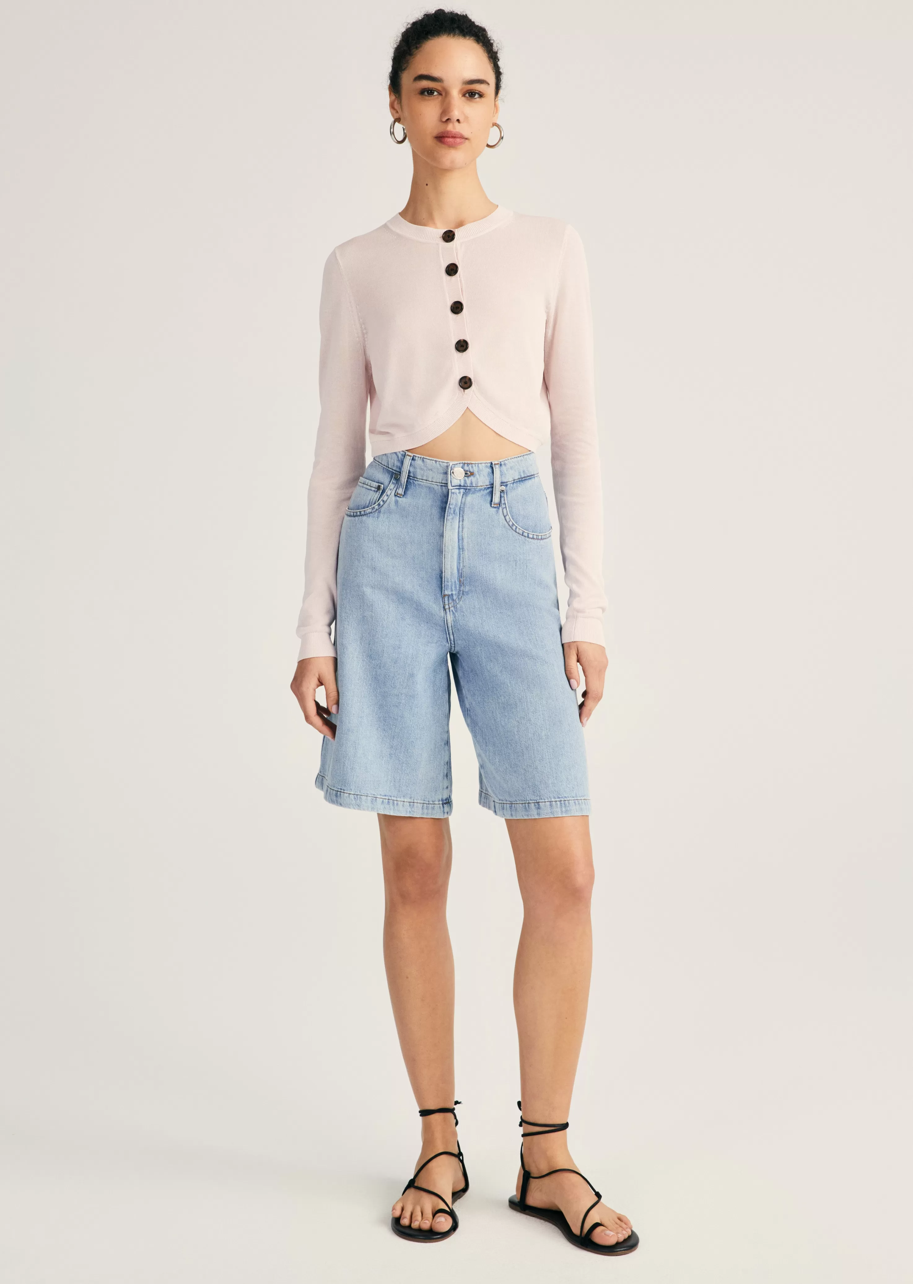 Derek Lam Dana Wide Leg Shorts Cooper New