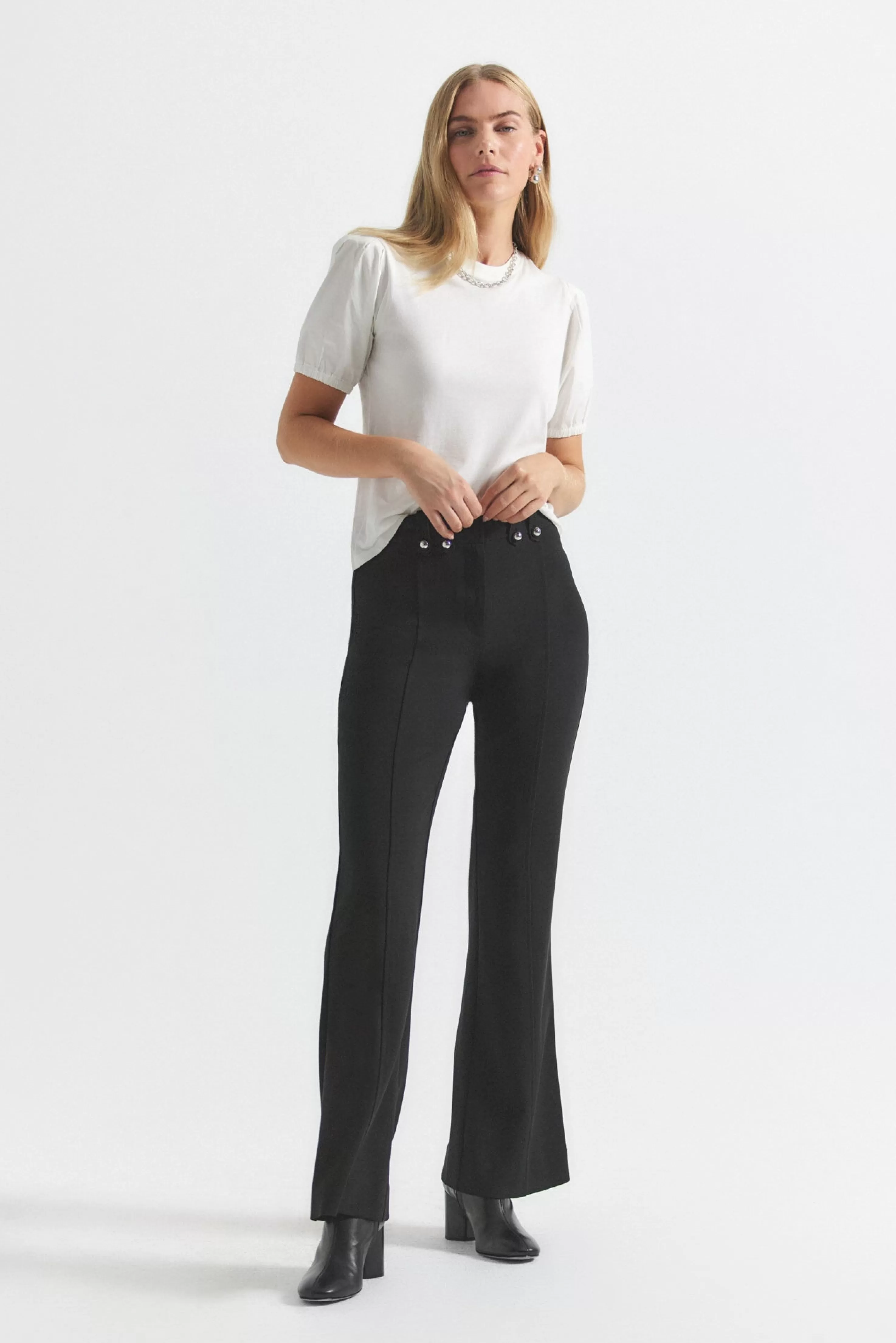 Derek Lam Dawson Flare Trouser Black Fashion