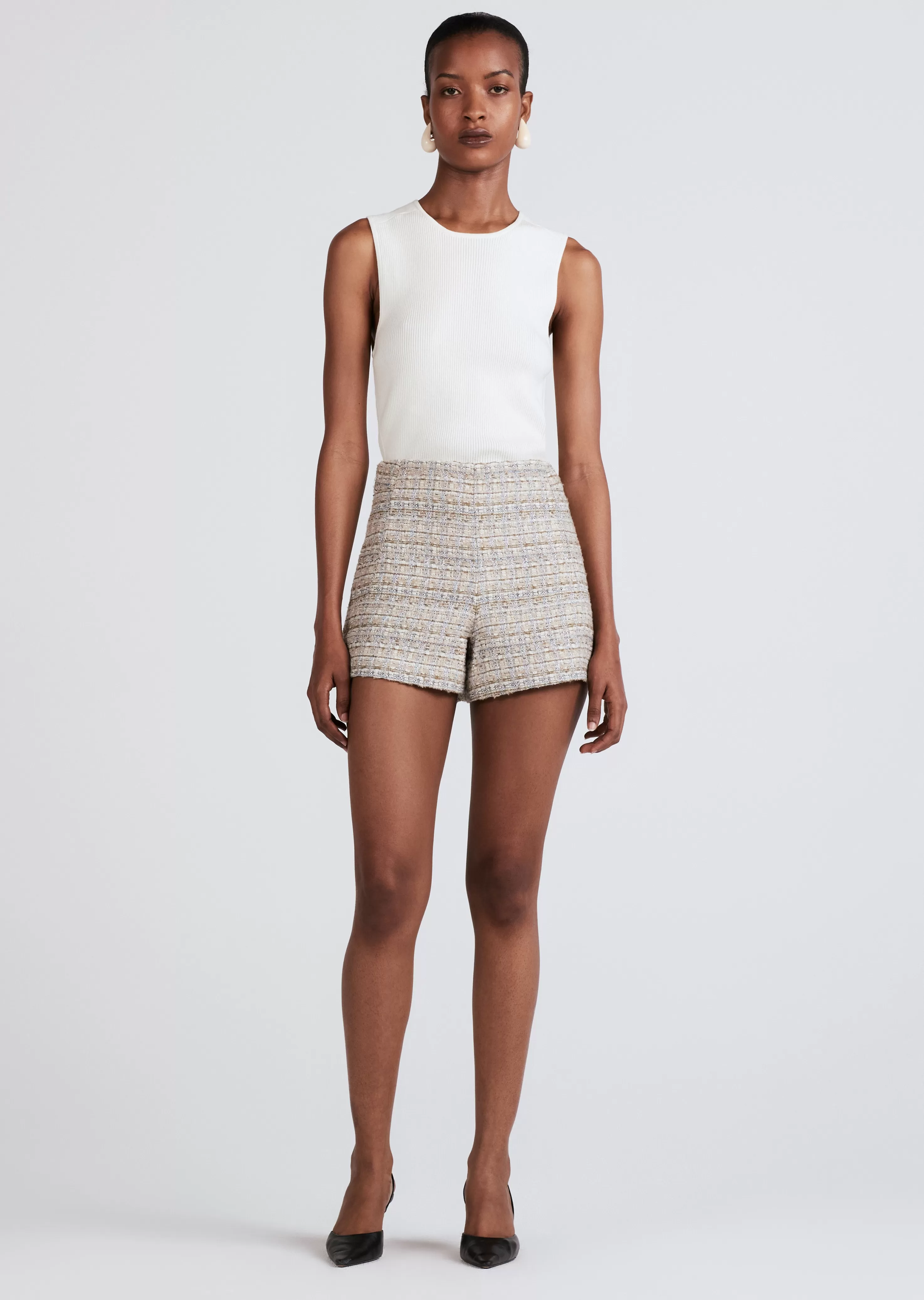 Derek Lam Emy Shorts Limestone Hot